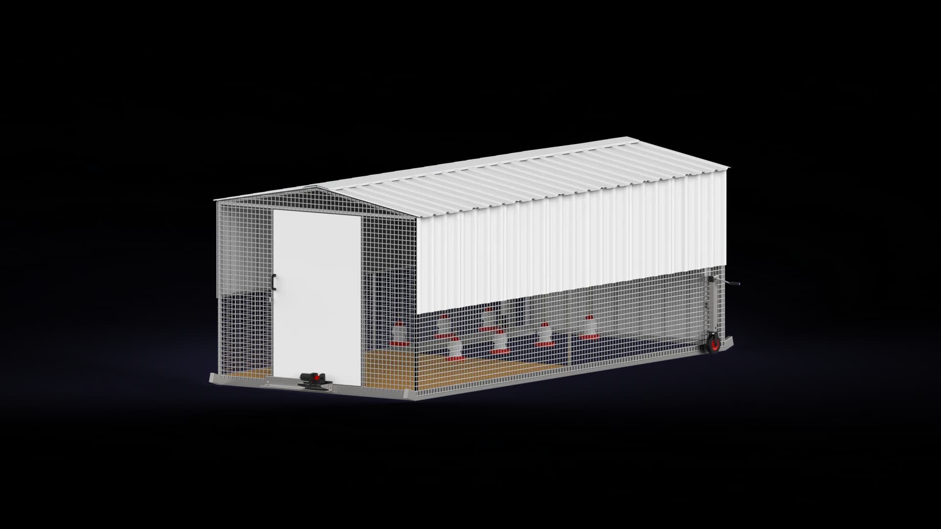 5.5x2.5m Meat Chicken Tractor